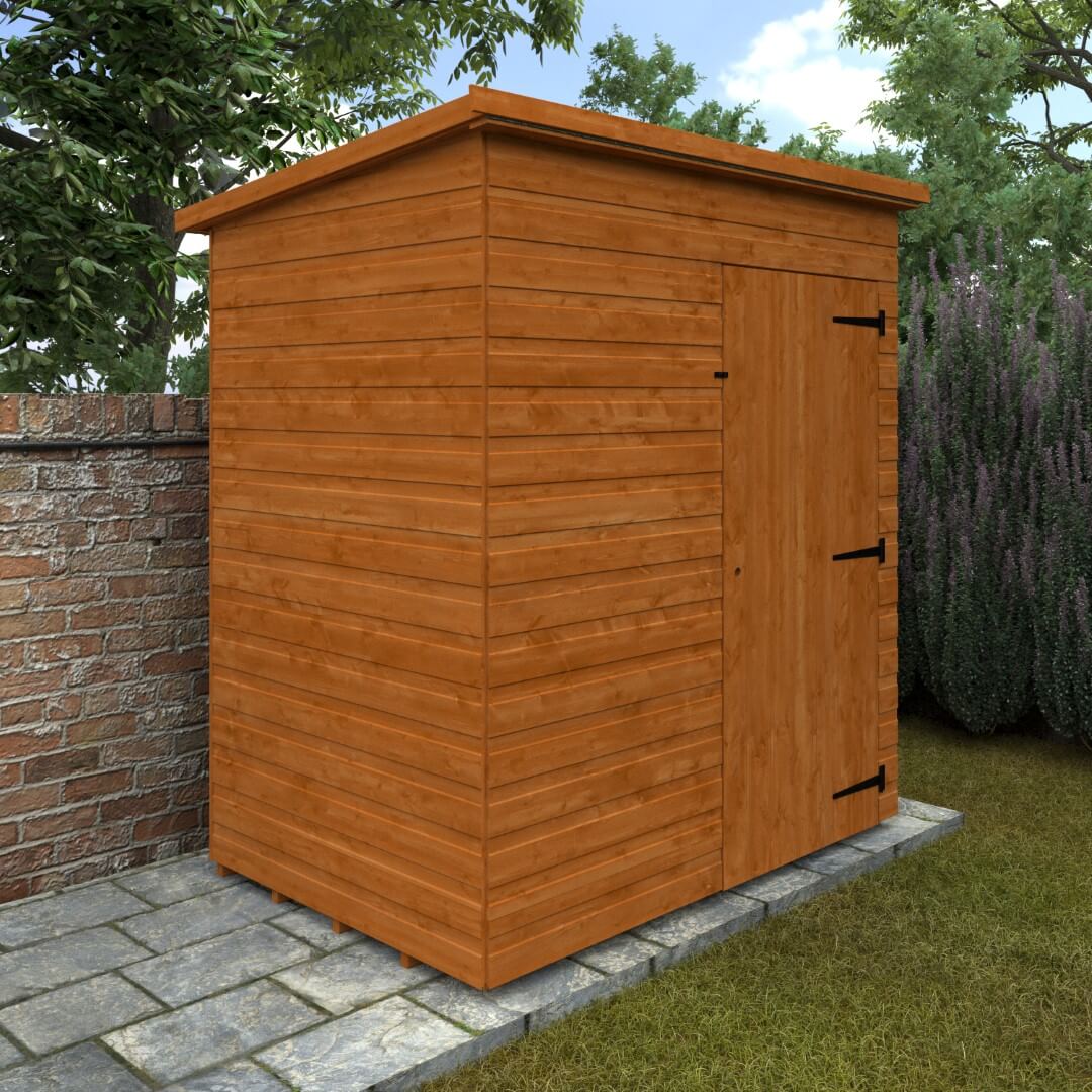 Stylish 6x4 Pent Windowless Shed for Secure Garden Storage – GardenArch