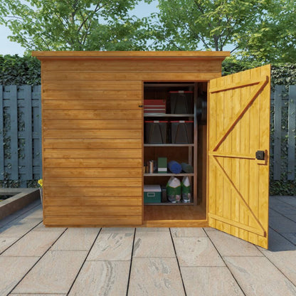 GardenArch 7x5 Super Pent Windowless Wooden Shed