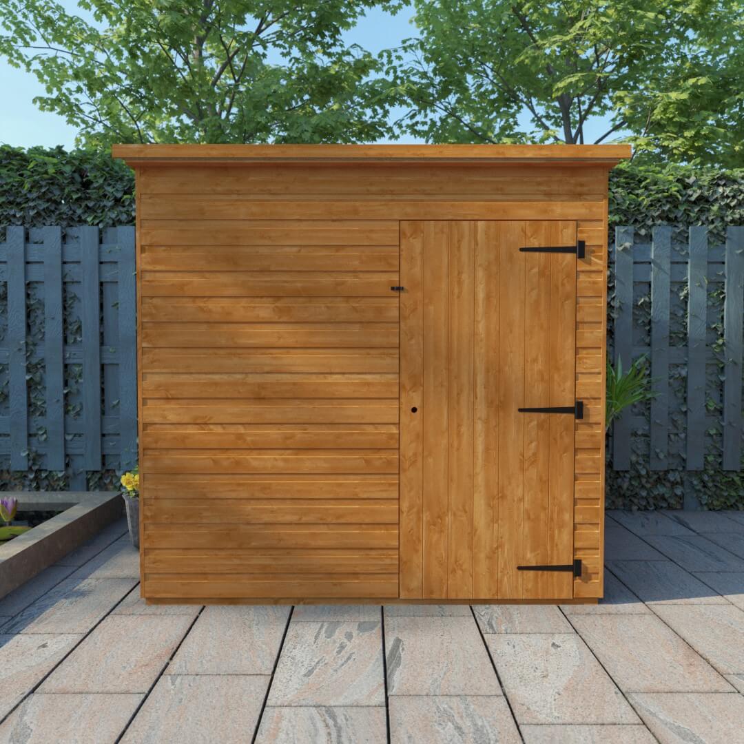 GardenArch 7x5 Super Pent Windowless Wooden Shed