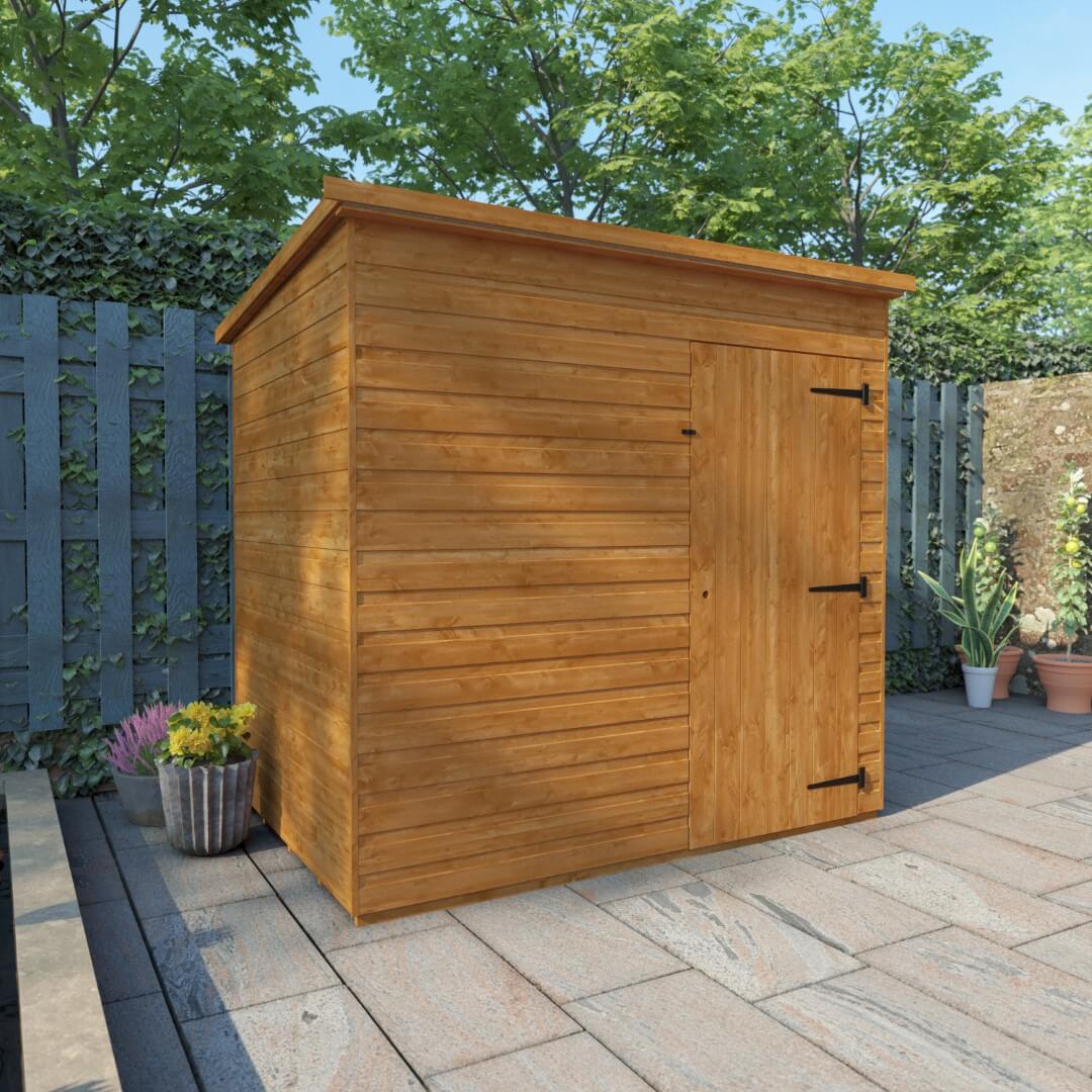 GardenArch 7x5 Super Pent Windowless Wooden Shed