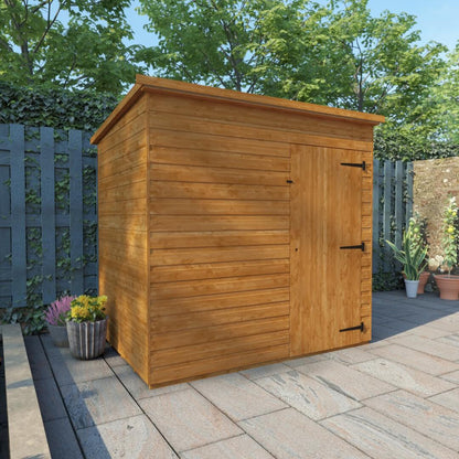 GardenArch 7x5 Super Pent Windowless Wooden Shed