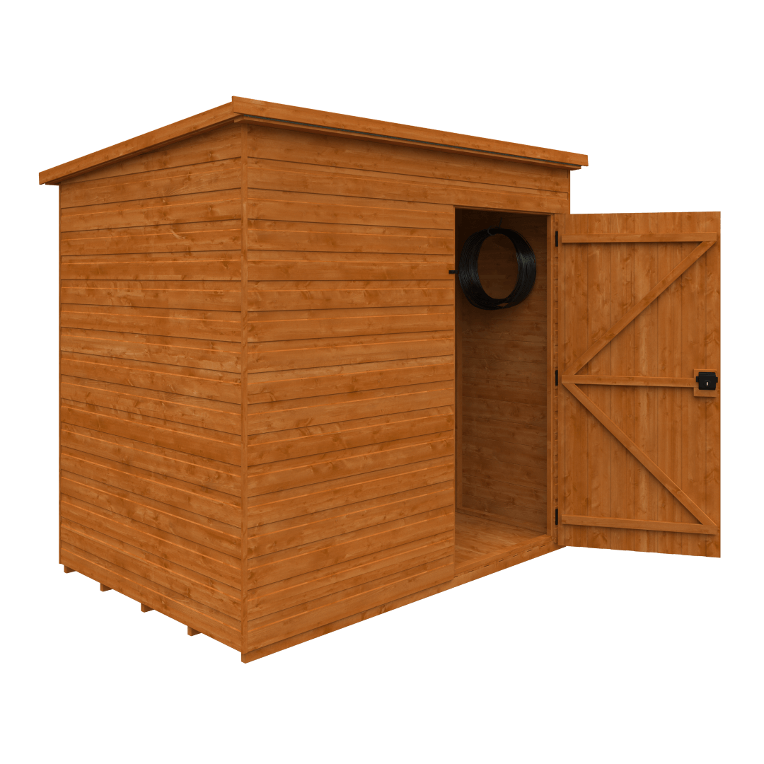 GardenArch 7x5 Super Pent Windowless Wooden Shed