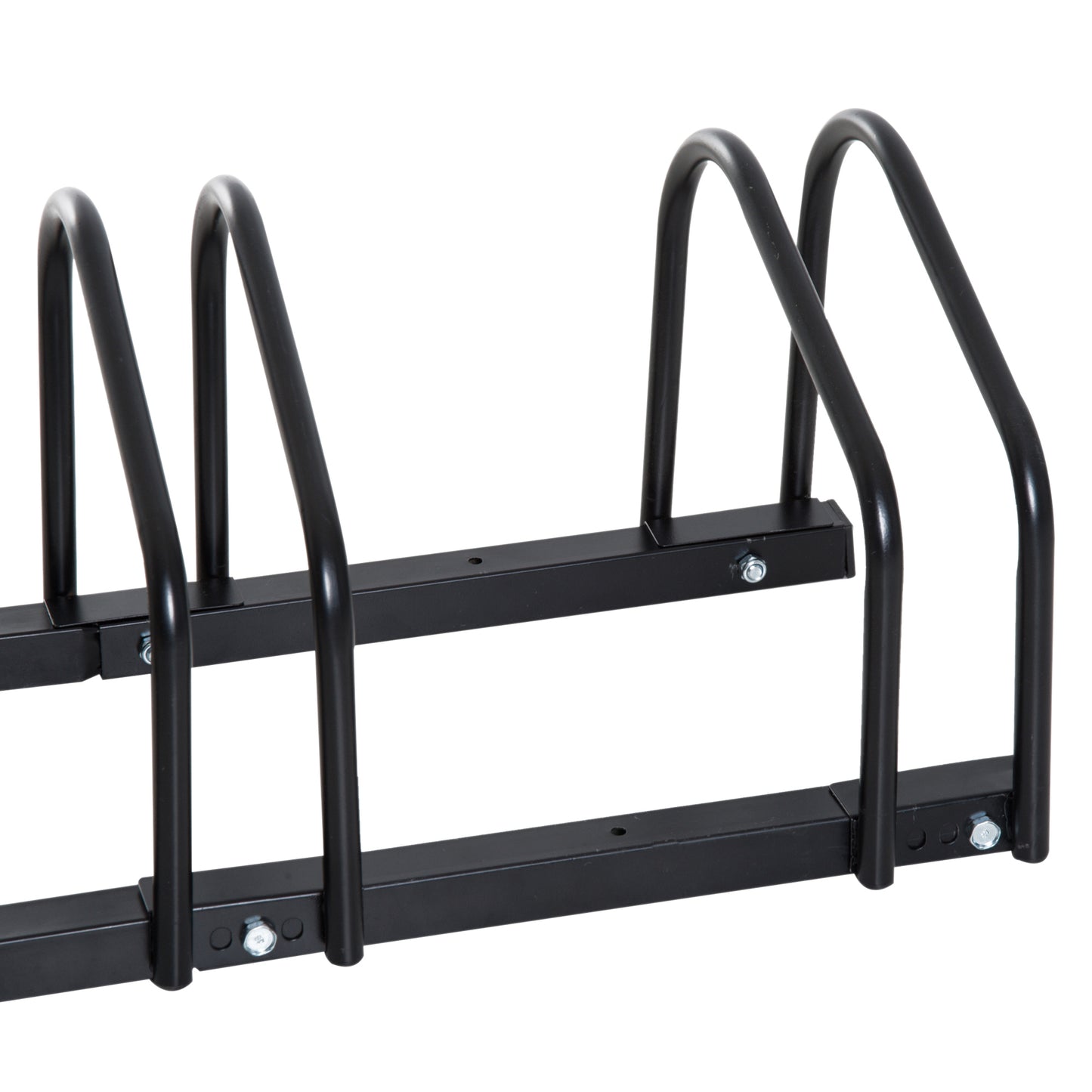 HOMCOM Bike Parking Rack, 95Lx33Wx27H cm, Steel-Black