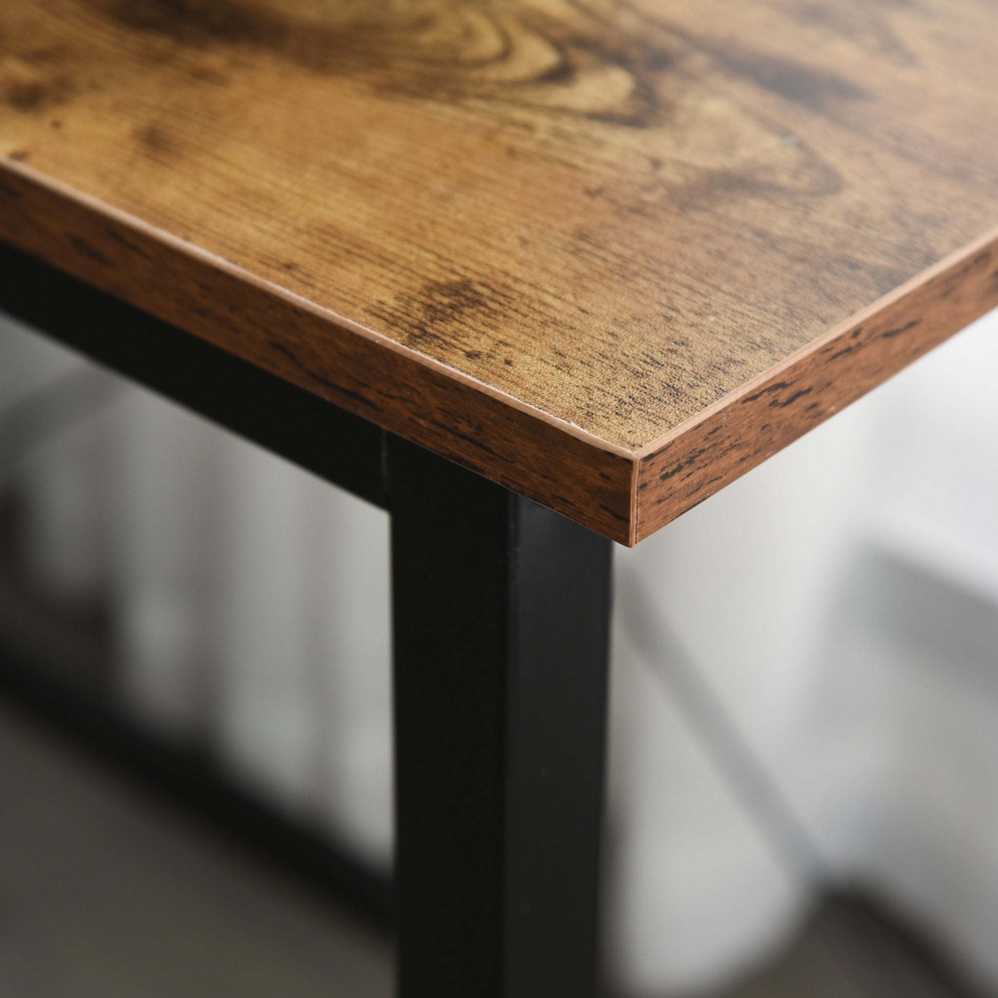 HOMCOM Corner Gaming Desk L-Shape Computer PC Workstation Home Office Study Three Worktop Writing Table 150 x 150 x 75 cm