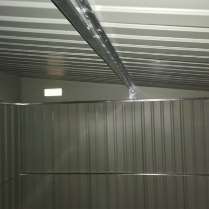 Outsunny 3.3 x 2.68m Corrugated Metal Shed - Black