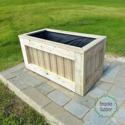 150 x 40 Garden Planters | Chiltern Planters | Wooden Planters | Bespokeoutdoor | Wooden Trough Planters