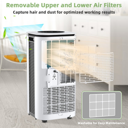 4-in-1 Portable Air Conditioner 9000BTU with Remote Control