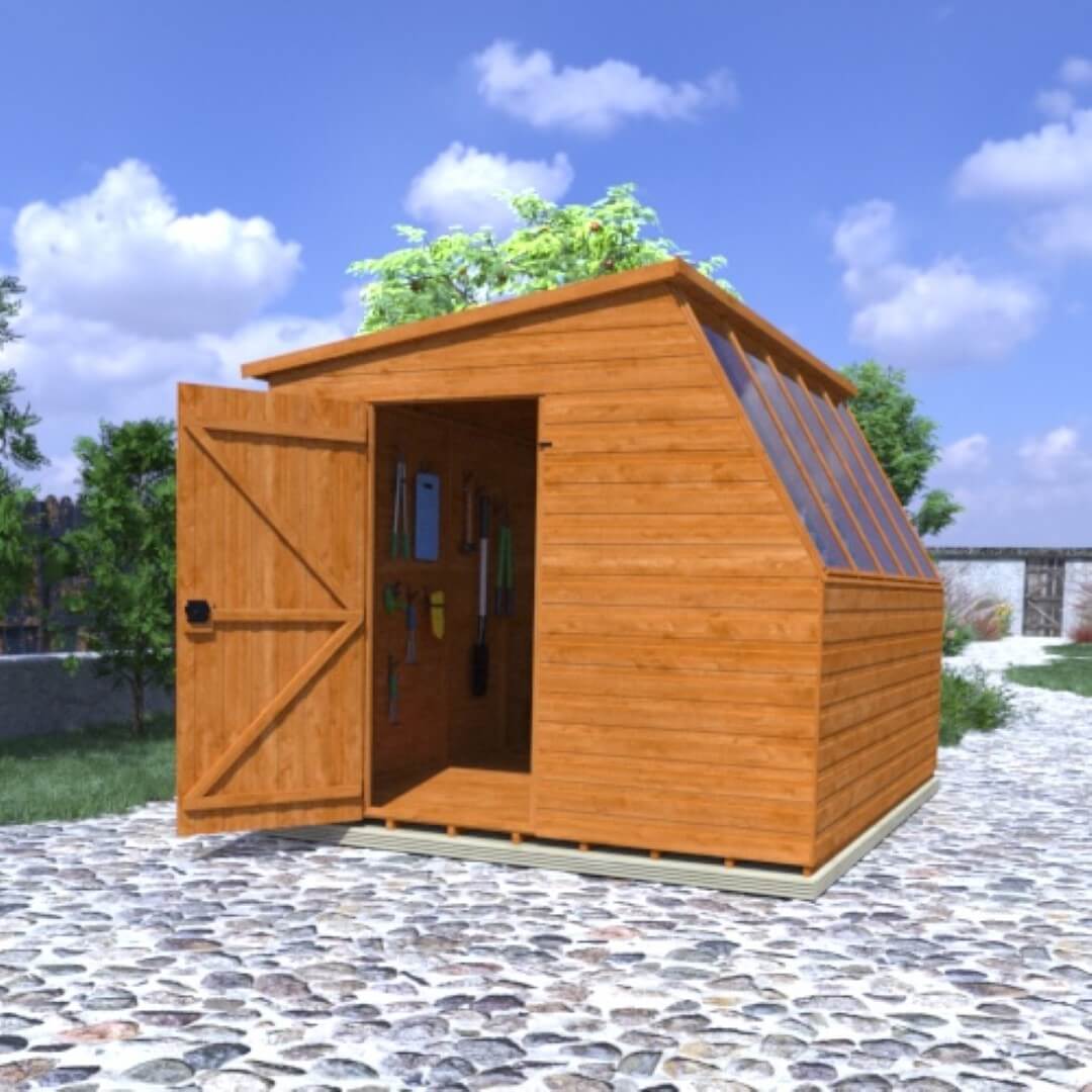 GardenArch 10x8 Jewel Potting Wooden Shed