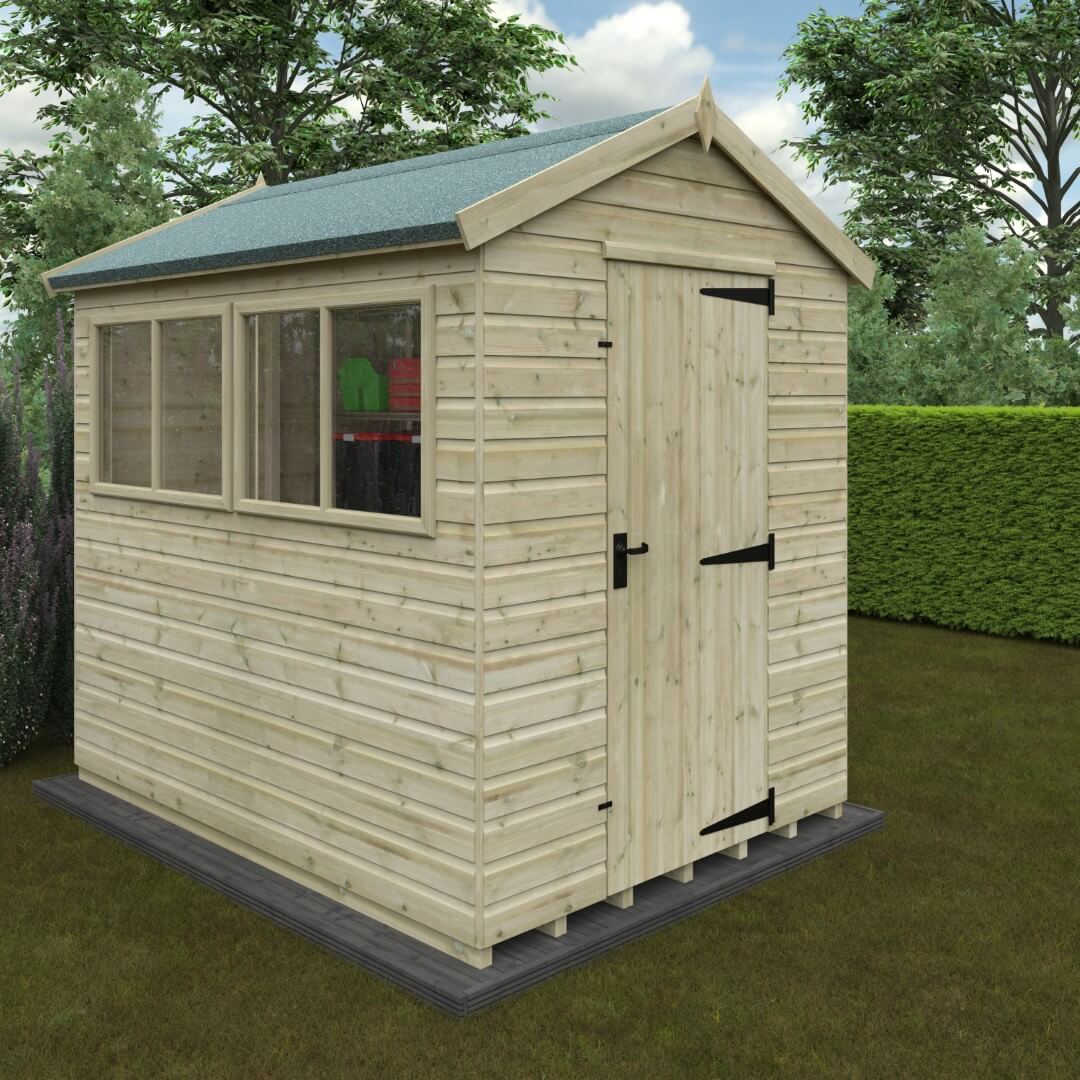 GardenArch 8x6 Apex Premier Wooden Shed