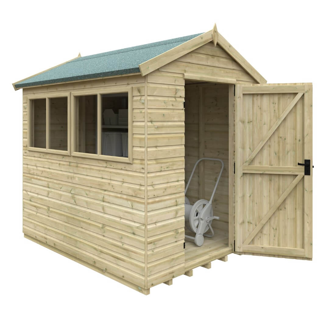 GardenArch 8x6 Apex Premier Wooden Shed