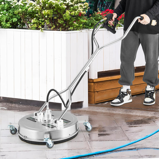Pressure Washer Surface Cleaner with Casters Dual Handles