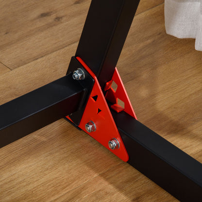 HOMCOM Dip Stand Station, Heavy Duty Upper Body Workout Equipment, Angled Grips, Tricep Dips, Pull-Ups, Push-Ups for Home, Gym, Office, Black