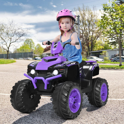 12v Electric Kids Ride On ATV / Quad Bike-Purple