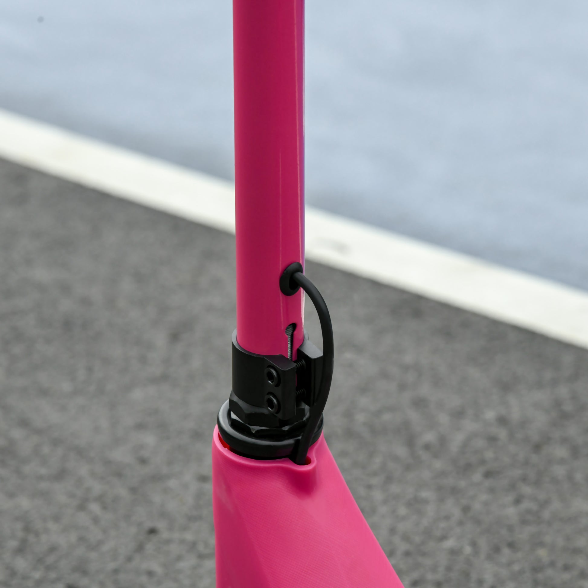 HOMCOM Electric Scooter, 120W Motor E-Scooter w/ Battery Level Display, 2 Adjustable Heights, and Rear Brake, Suitable for 6+ Years Old, Pink