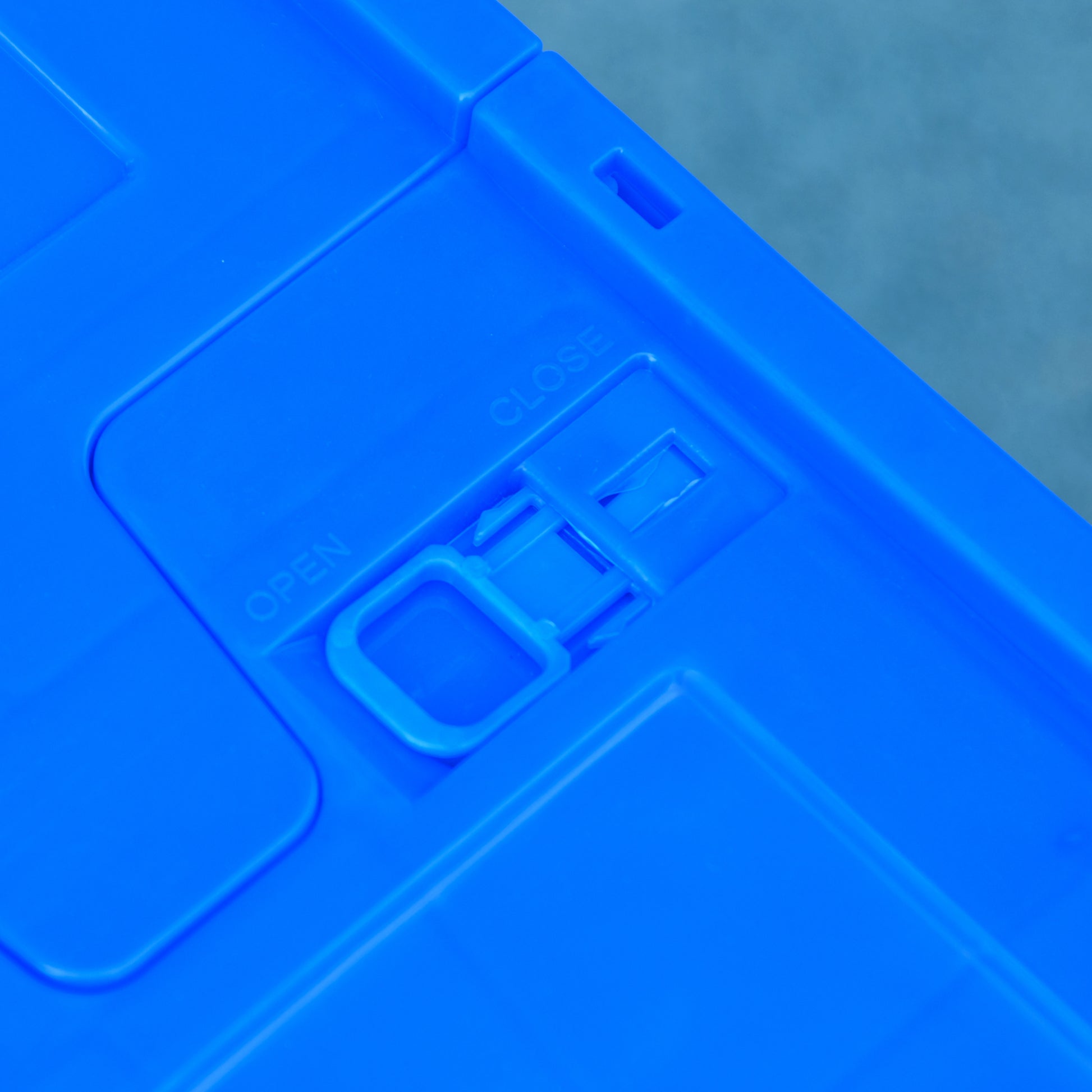 HOMCOM Steel Trailer for Bike, Bicycle Cargo Trailer with 65L Storage Box and Foldable Frame, Max Load 40KG, Blue