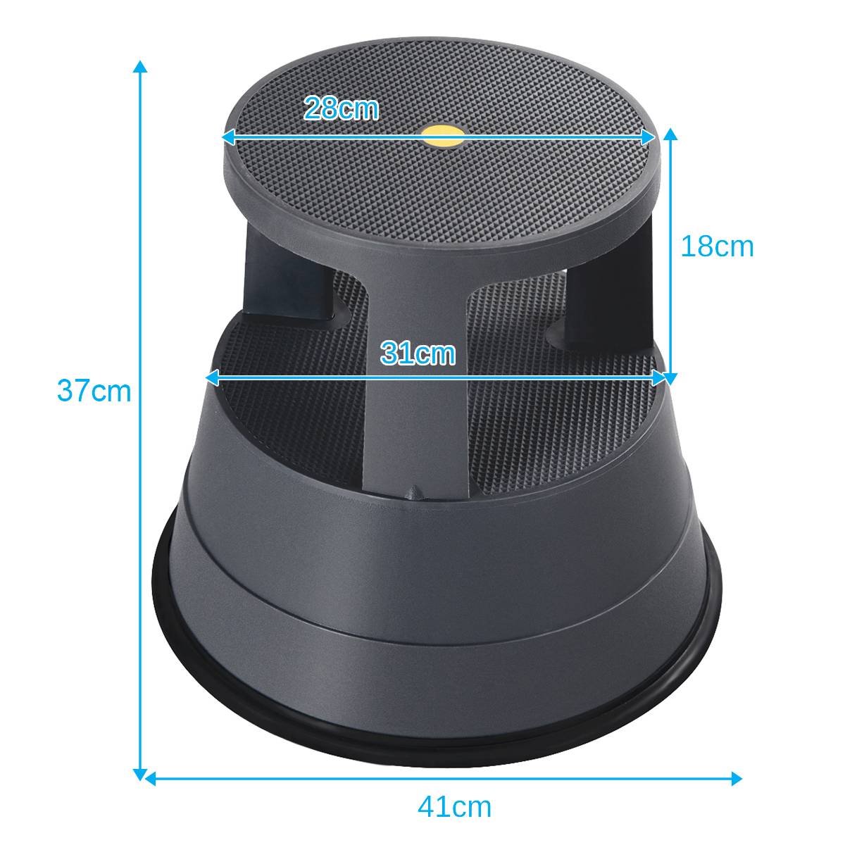 Roller Stool  with Casters and Non-slip Rubber Band