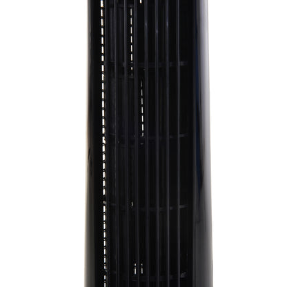 HOMCOM 36" Tower Fan Oscillating 3 Speeds w/ Remote Control Timer Moving Head Quiet Operation Home Office Bedroom Black - 92H cm