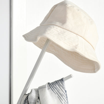 HOMCOM 180cm Free Standing Metal Coat Rack Stand 9 Hooks Clothes Tree with 1 Shelf Hat Display Hall Tree Hanger Bag for Hallway Living Room White