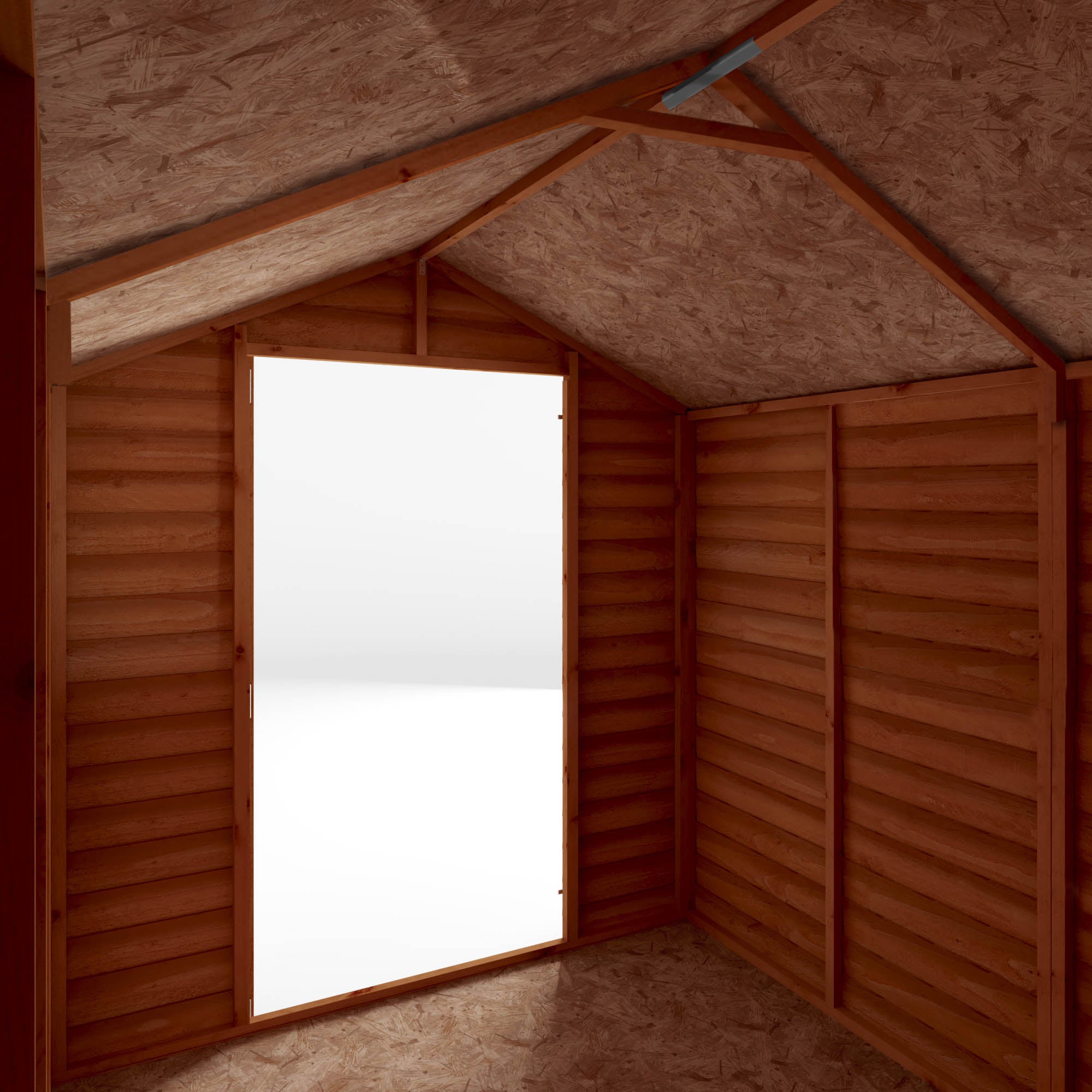 8 X 6 Overlap Apex - Single Door - Windowless – GardenArch
