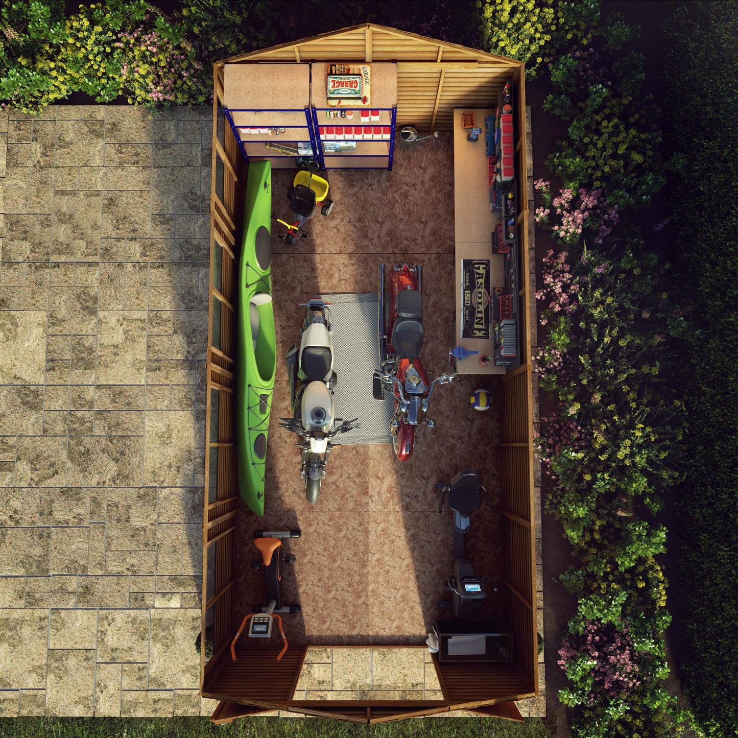 20 X 10 Overlap Apex Shed