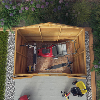 4 X 6 Overlap Apex - Double Door - Windowless