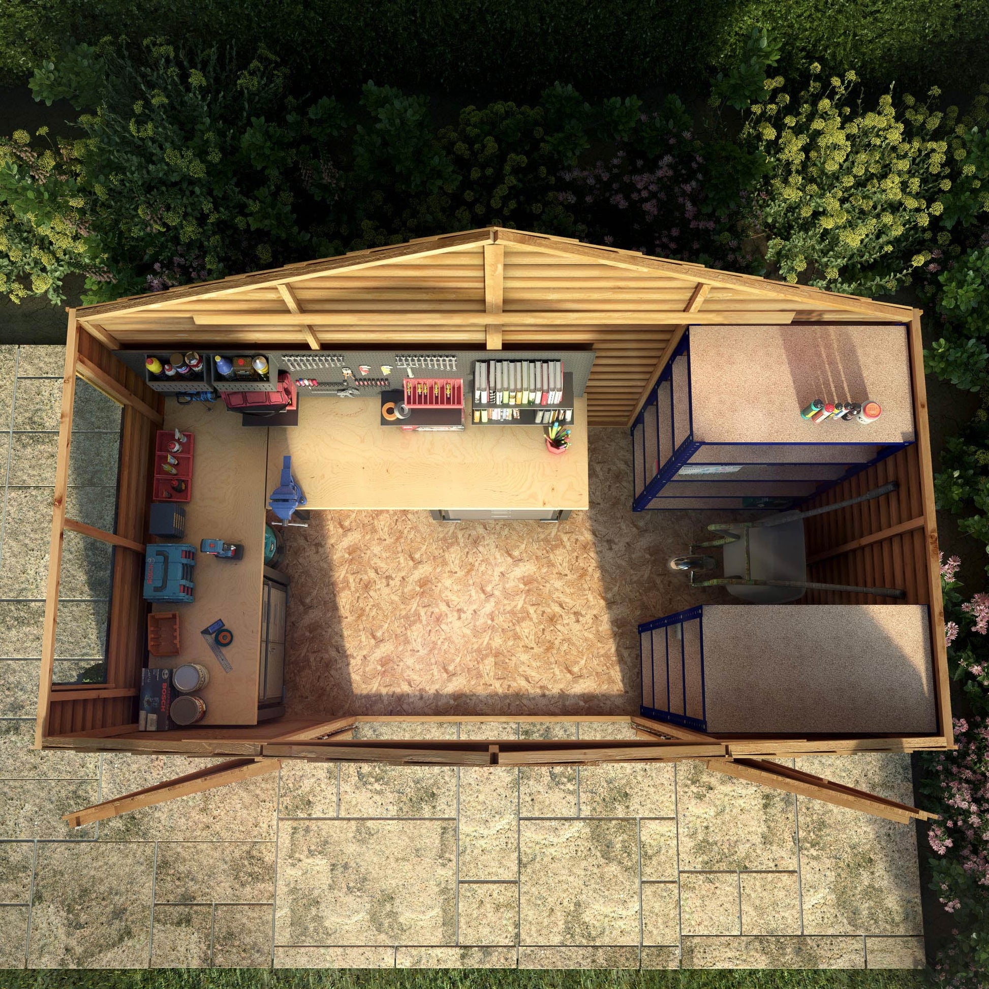 5 X 10 Overlap Apex Shed