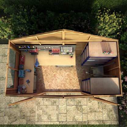 5 X 10 Overlap Apex Shed