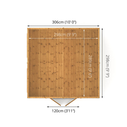 10 X 10 Premium Shiplap Apex Workshop