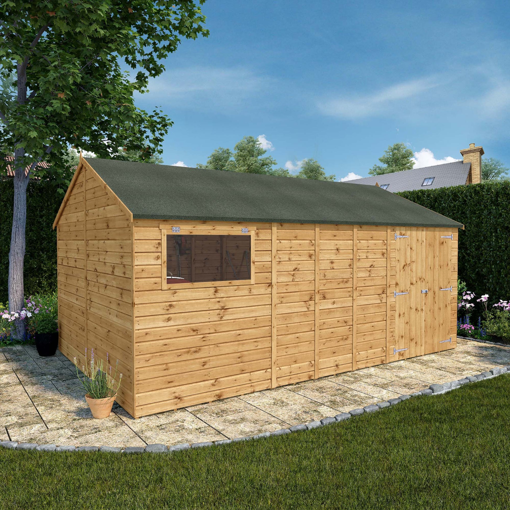 16 X 10 Premium Shiplap Reverse Apex Workshop