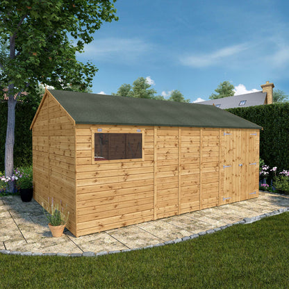 16 X 10 Premium Shiplap Reverse Apex Workshop