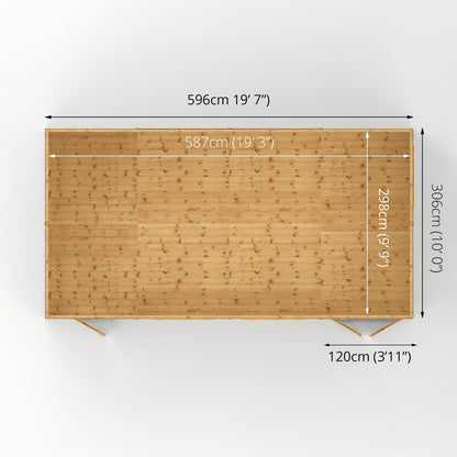 20 X 10 Premium Shiplap Reverse Apex Workshop