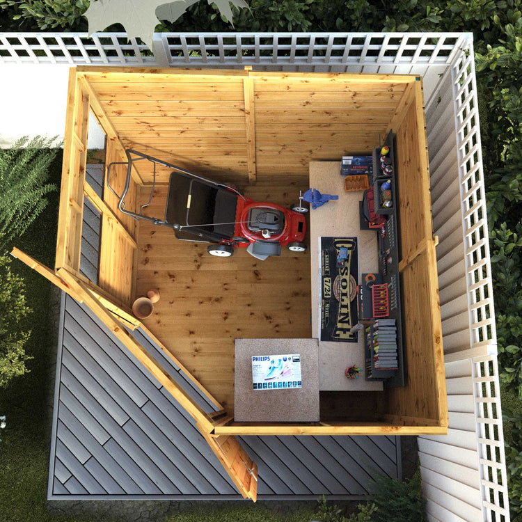 7 X 7 Shiplap Corner Shed