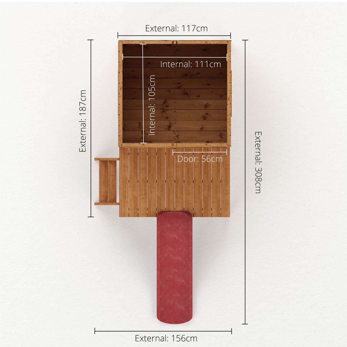 Snug Playhouse With Tower & Slide