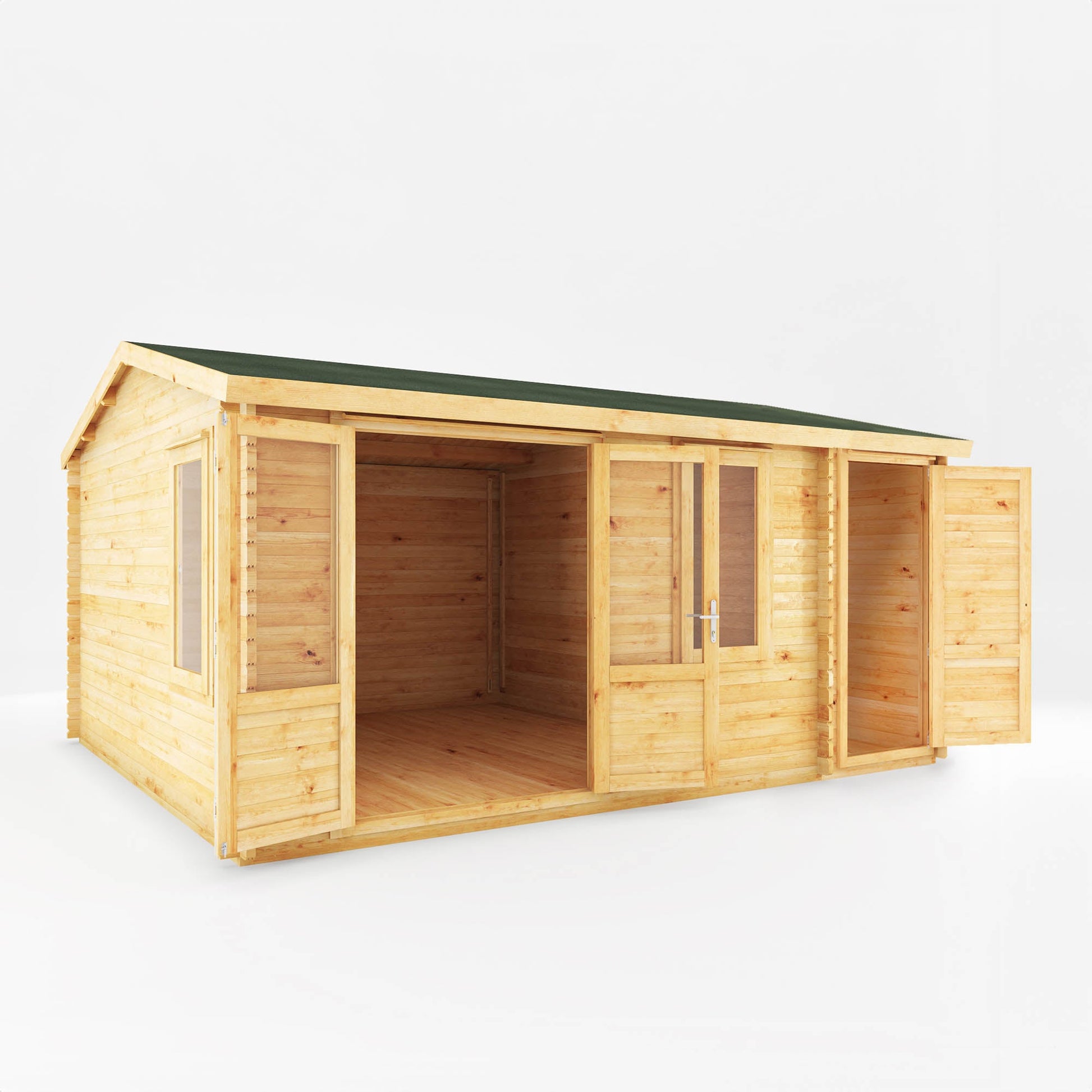 5.1M X 4M Home Office Elite With Side Shed - 34Mm