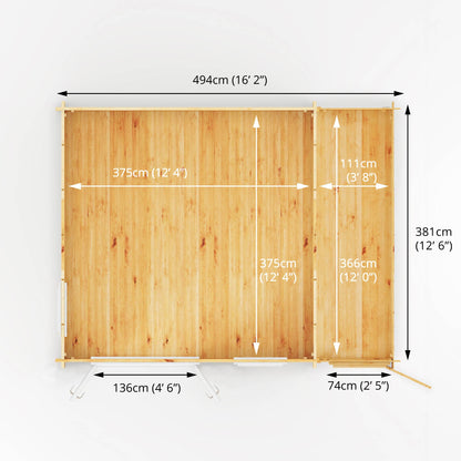 5.1M X 4M Home Office Elite - 44Mm (Upvc Windows & Door) - White