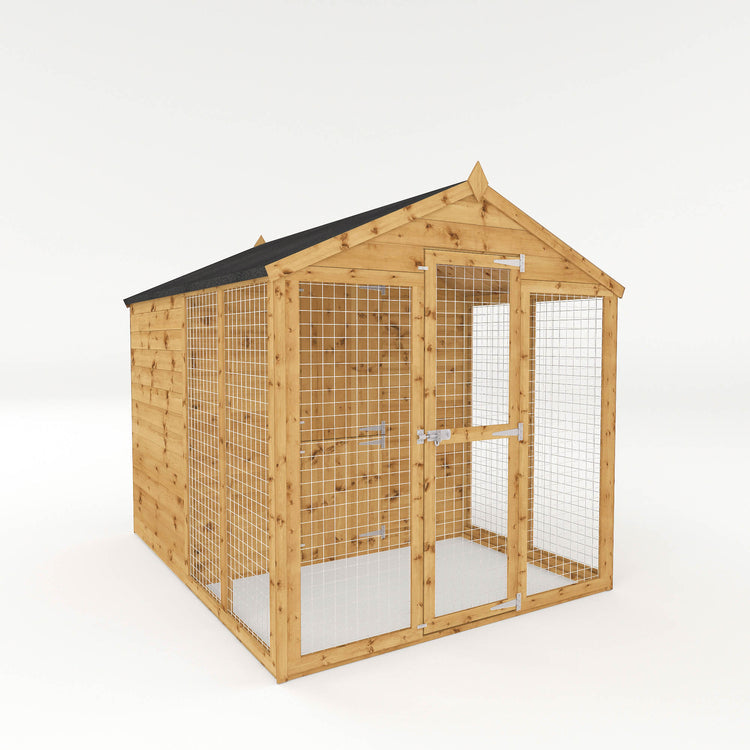 8 X 6 Staffordshire Dog Kennel & Run