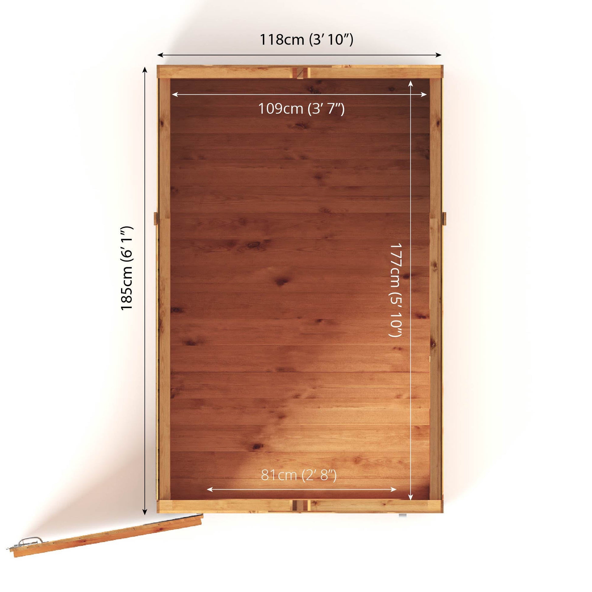 6 x 4 Woodsman Shiplap Apex - Styrene