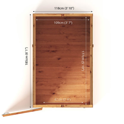 6 x 4 Woodsman Shiplap Apex - Styrene