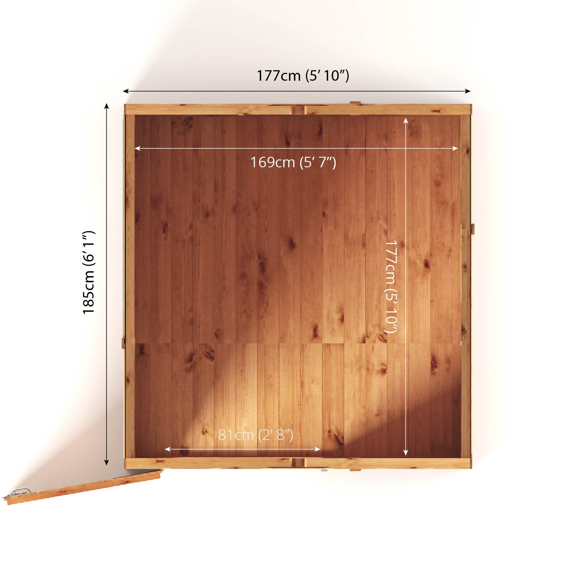 6 x 6 Woodsman Shiplap Apex - Styrene