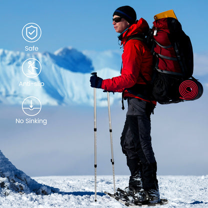 4-in-1 Lightweight Terrain Snowshoes for Adults Youth Kids-21 Inches: 53 cm x 21 cm