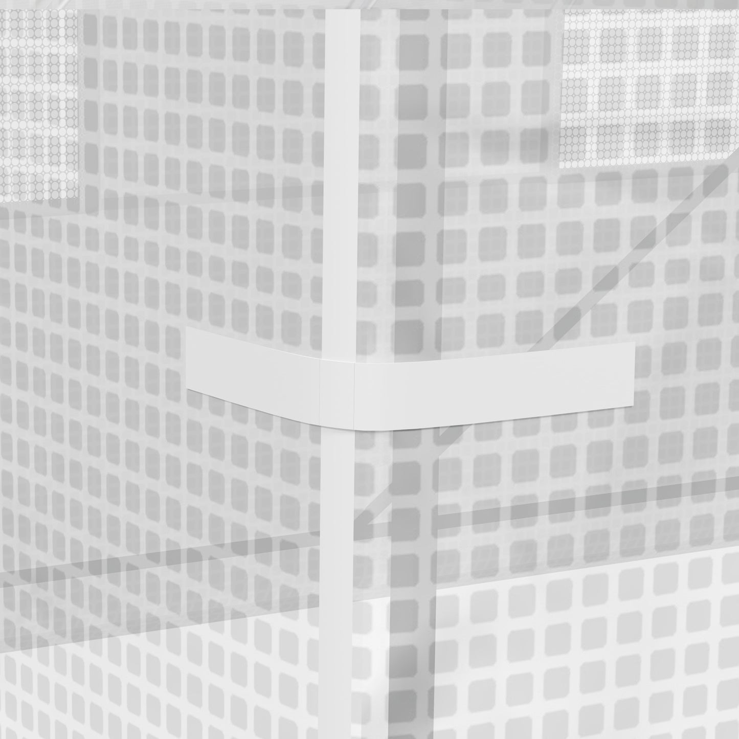 Outsunny 245 x 200cm Polytunnel Greenhouse - White