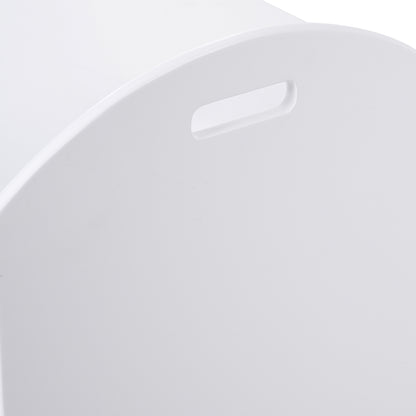 HOMCOM MDF Children's Toy Storage Chest w/ Safety Hinge White