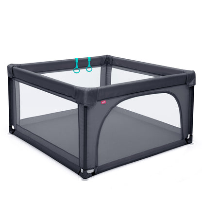 Playpen Baby Toddlers Safety Activity Fence with 50 Ocean Balls-Dark Grey