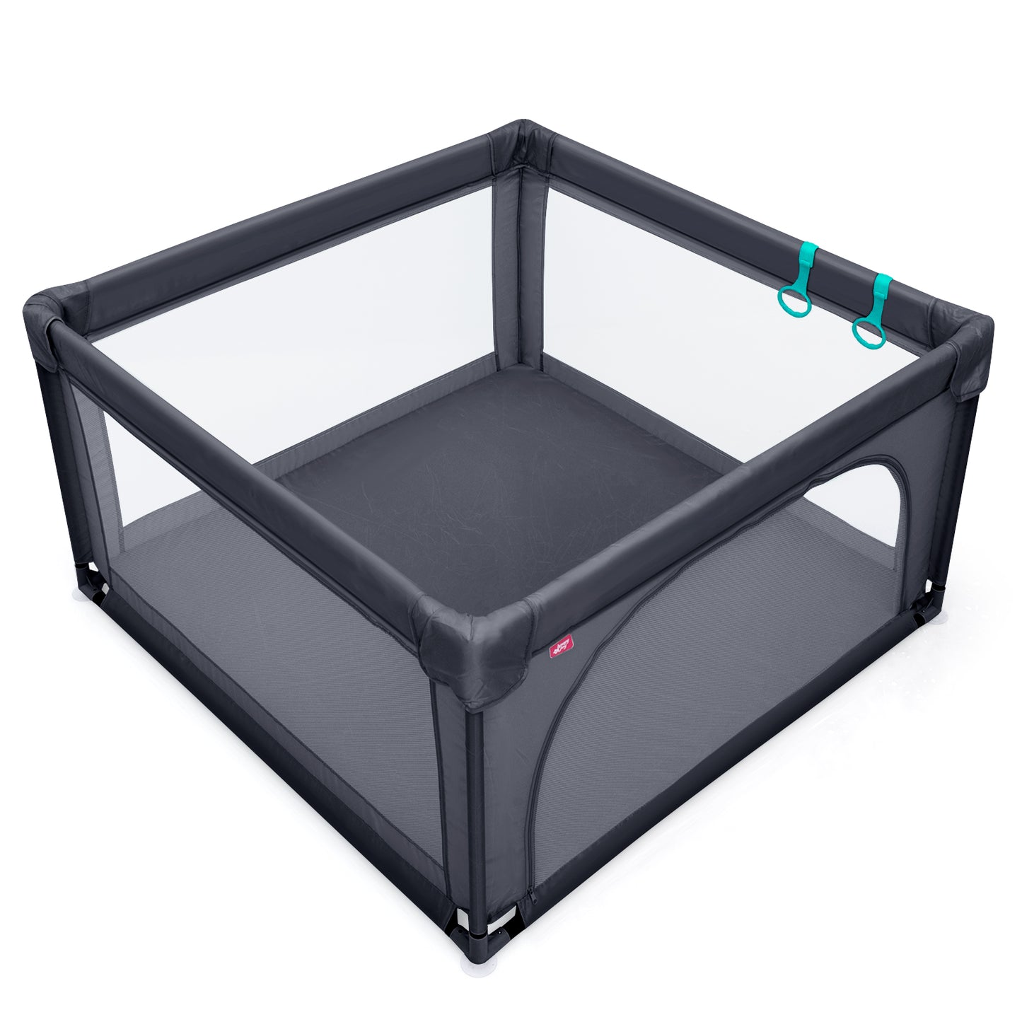 Playpen Baby Toddlers Safety Activity Fence with 50 Ocean Balls-Dark Grey
