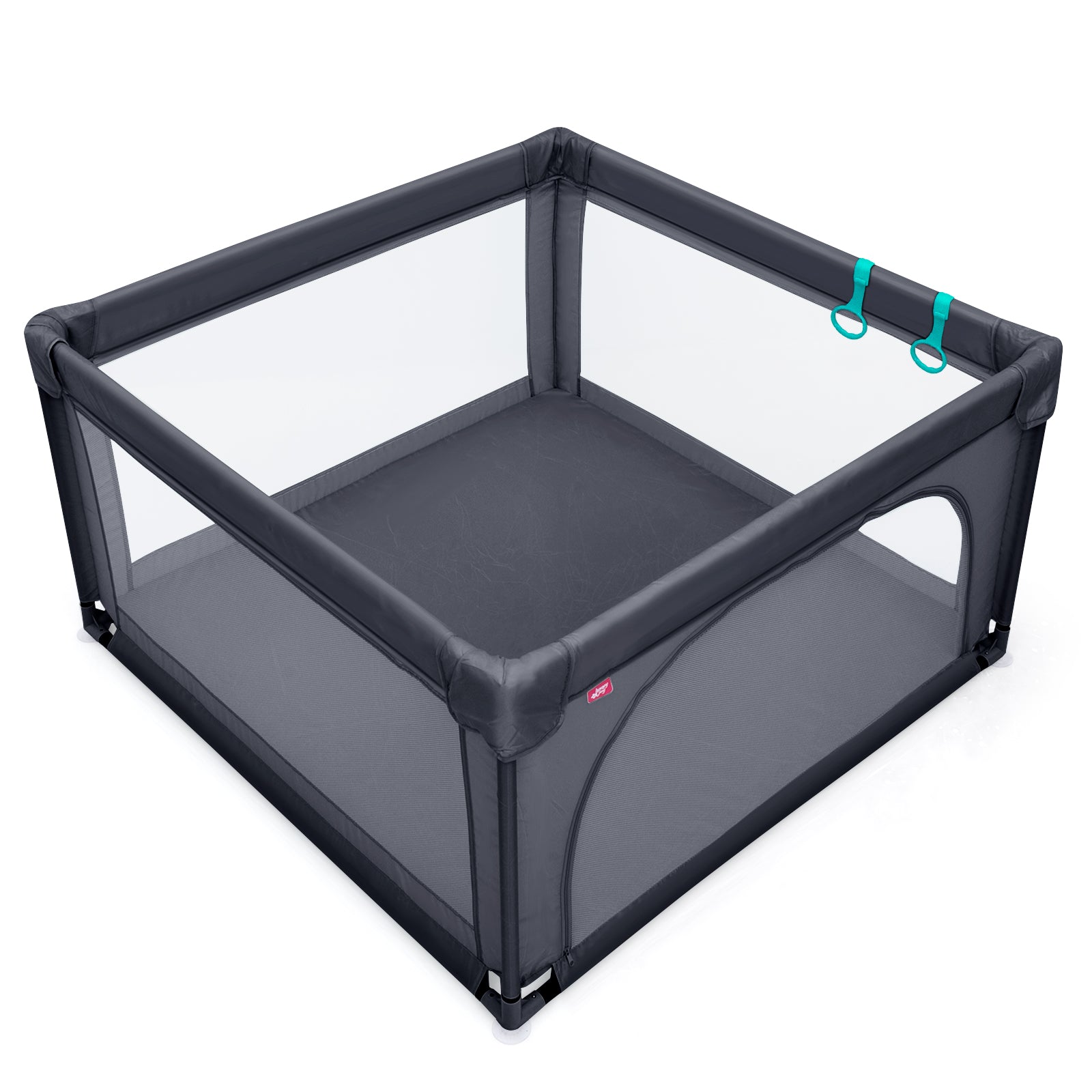 Playpen Baby Toddlers Safety Activity Fence with 50 Ocean Balls-Dark Grey