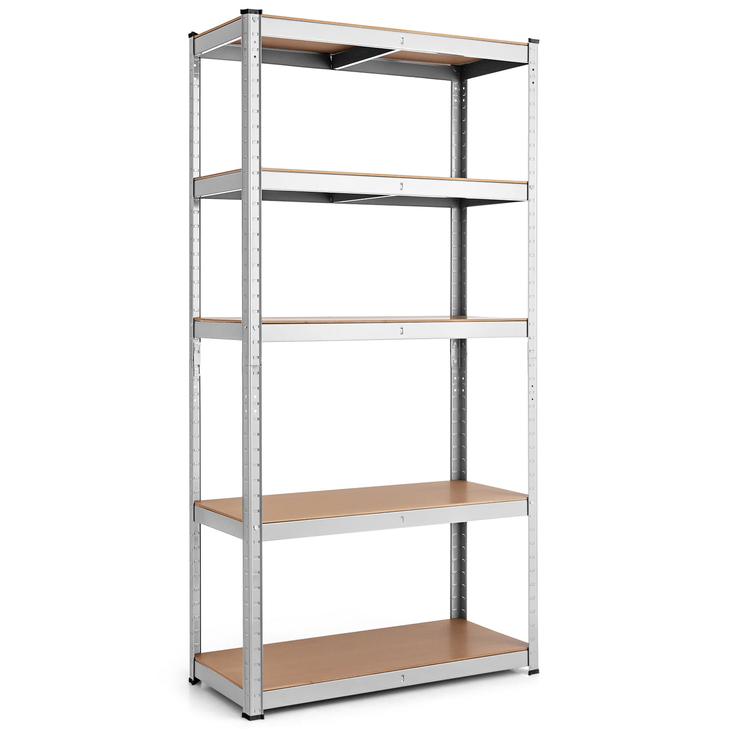 5-Tier Heavy Duty Freestanding Sotrage Shelf for Garage-Silver