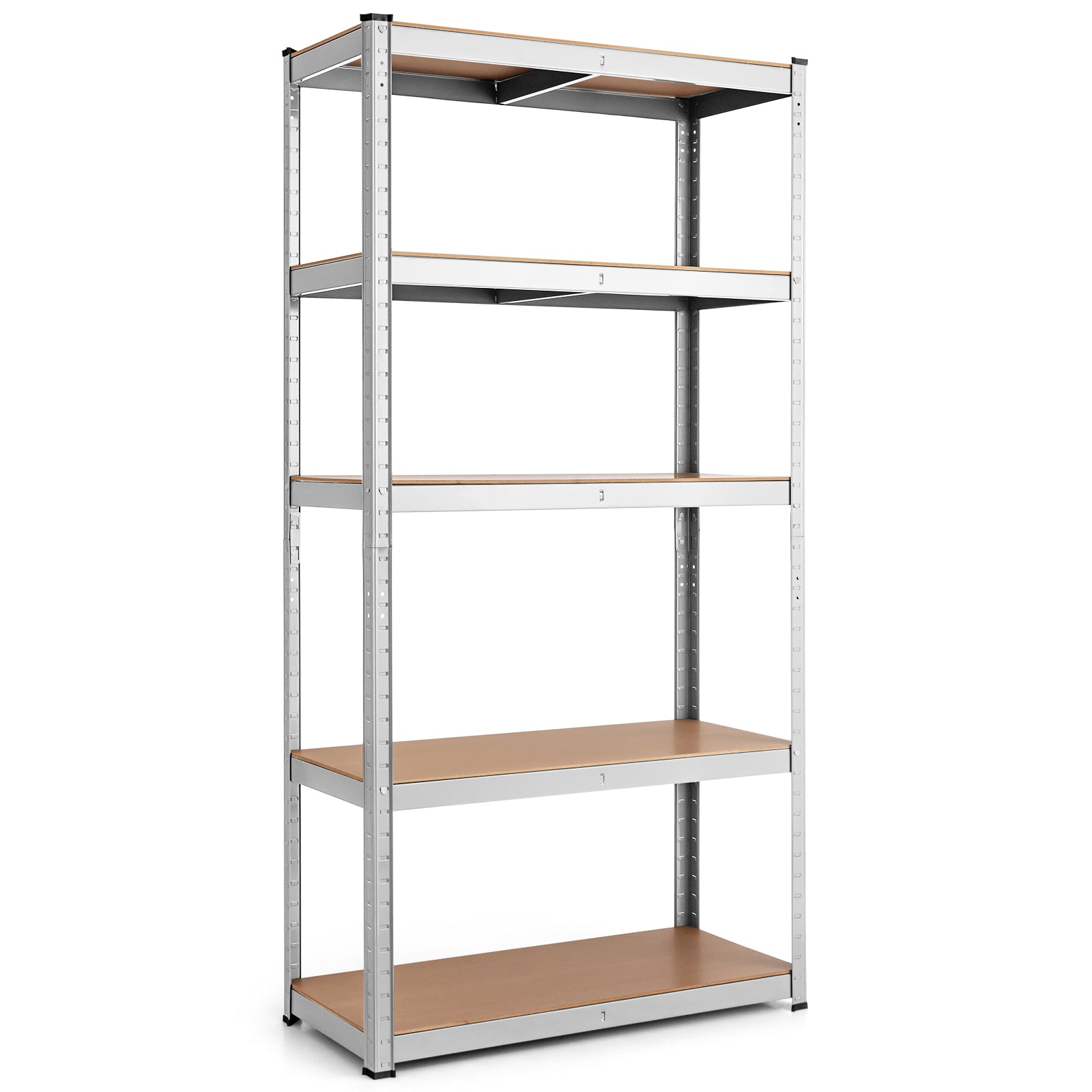5-Tier Heavy Duty Freestanding Sotrage Shelf for Garage-Silver