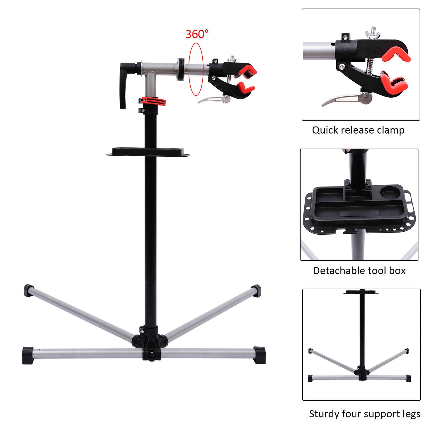 HOMCOM Professional Bike Cycle Bicycle Maintenance Repair Stand Workstand Display Rack Tool Adjustable New