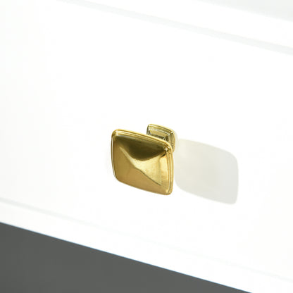 HOMCOM Dressing Table Set with LED Light, Round Mirror, Vanity Makeup Table with 2 Drawers and Cushioned Stool for Bedroom, White