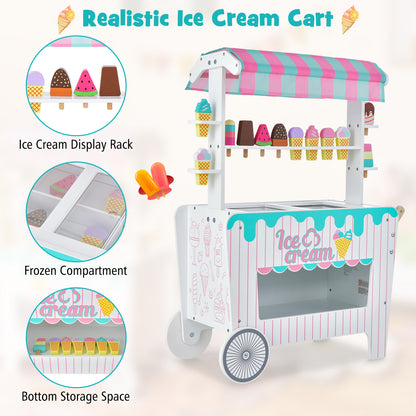 Kid's Ice Cream Cart with Unique Canopy